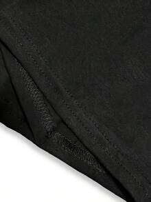 Camiseta de cuello redondo, adecuada tanto para hombres como para mujeres.Diseños adorables de gatos jugadores y gatos de anime, camisetas divertidas para entusiastas casuales de los deportes electrónicos, un regalo para tu novio. - Negro - Ver 5