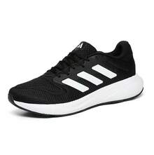 Giày chạy bộ Adidas IH6100 thoáng khí thoải mái cho nam/nữ mới - Đen và trắng - Xem 1