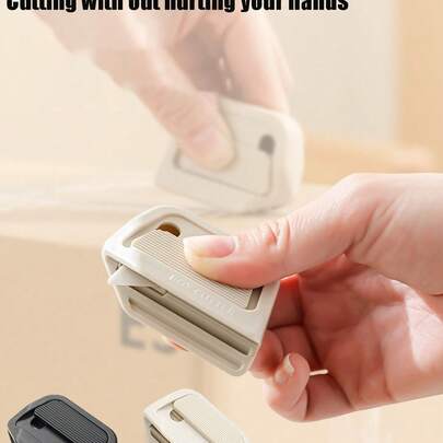 1件装便携式开箱工具，带可伸缩多功能刀，迷你专用刀片用于打开包装，磁性送货刀用于纸箱，带可伸缩磁性冰箱挂钩，方便取用包裹、信件和信封