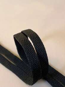 1 Pair Polyester Flat Woven Shoelaces, Colorful Flat White Sneaker Laces, Multiple Colors Available For Couples, Red & Blue, Winter Gift Ideas