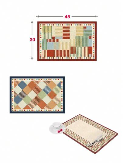 1pc Waterproof, Oil-Proof, Heat-Resistant Leather Dining Table Placemat, Coaster