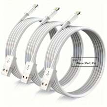 Durcord 3.28ft/6.6ft Charger Cable Lightning Data Cable, MFi Certified USB A To Lightning Charging Cable Compatible With IPhone 13 12 11 /Mini Pro XR Xs Max X SE 8 7 6 Plus/ IPad /Compatible With IPod/Compatible With AirPods - White