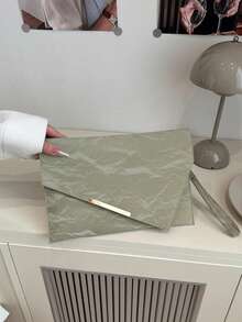 2025新款简约韩版女士信封长款手拿包，休闲流沙纹理 - 彩色 - 查看 15