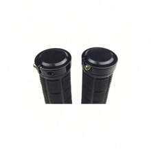 MTB Bike Handlebar Grips Soft Rubber Comfortable Non Slip Cycling Accessories With Plastic End Caps For Mountain Bike Road Bike