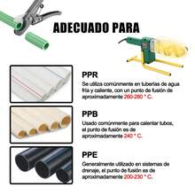 Termofusoras Stanew DJ-010 con 3 dados kit de termofusión completo herramienta profesional plomería eléctrica instalación de tubos termofusión incluye 3 dados de diferentes medidas resistente eficiente - Tipo de Enchufe A USA (110-127V) - Ver 6