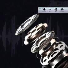 原装 M19 蓝牙耳机带 LED 显示屏智能触控耳机无线入耳式运动游戏耳机 - 彩色 - 查看 5