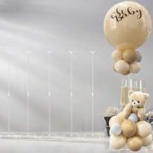 Balloon Stands For Table, Clear Acrylic Balloon Sticks With Base For Table Centerpieces, Balloons Stand Kit For Birthday Party & Bridal Shower Graduation Wedding Decor - Transparent - View 2