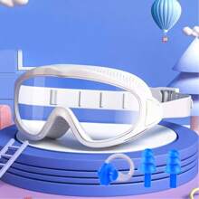 Kids Swimming Goggles, Anti-Fog Anti-Leak Big Frame Swim Goggles For Boys And Girls Aged 3-14