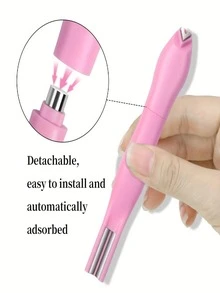 3 w 1 magnes na paznokcie w kształcie głowy węża - odczepiane narzędzie do lakieru żelowego w kształcie kociego oka, bezwonne, do użytku profesjonalnego i domowego, dostępne w 3 kolorach (różowy/jasnoniebieski/czarny) - kreatywny zestaw do zdobienia paznokci z gładkim uchwytem i wzorem w kształcie serca, magnetyczne narzędzie do paznokci w kształcie kociego oka, specjalnie zaprojektowane do salonów, prezenty dla przyjaciółek i kobiet (sposobu użycia: po nałożeniu kleju w kształcie kociego oka, umieść magnes blisko paznokcia na 5-10 sekund, a efekt będzie widoczny). - Wielokolorowe - Zobacz 6