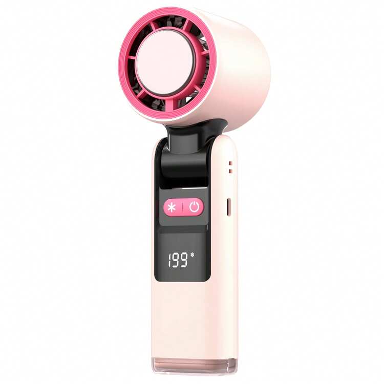 SULVGO 2节2000mAh电池供电便携式手持涡轮风扇，199档风速，采用半导体冷却涡轮技术的可充电手持风扇，多功能风扇，适用于户外活动、旅行、工作，可穿戴式降温风扇，小巧迷你风扇 - 彩色 - 查看 10