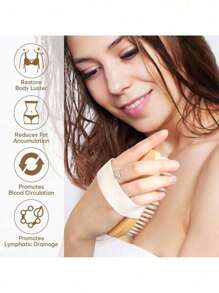 2 支装/1 支装身体刷，天然鬃毛去角质身体磨砂膏，旨在去除死皮细胞，改善橘皮组织，防止毛发内生，促进淋巴引流，增强血液循环。这款身体磨砂膏是干性肌肤的理想选择，是一款全身去除橘皮组织的工具，可改善皮肤健康，减少痤疮。 - 彩色 - 查看 9