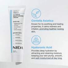 NIDAA Youthful Formula Ultimate Moisturizing Cream (100mL) / Collagen, Niacinamide, Centella Asiatica, Hyaluronic Acid / Wrinkles, Dark Spots, Skincare Hydrating Daily Moisturizer Moisture Hydrate, 3.38 Fl. Oz. 100ml - 白色 - 查看 2
