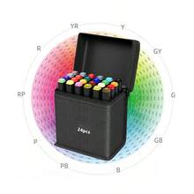 12/24/30/36/48/60/80/120/168 Colores, Pluma especial de acuarela para estudiantes, Pluma de marcador de doble cabeza especial de arte para estudiantes, Pluma de marcador especial para estudiantes de secundaria y preparatoria, Compatible con cuaderno de dibujo para estudiantes - Multicolor - Ver 13