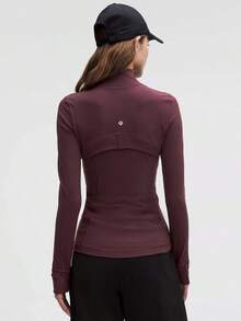 Define Jacket Nulu-For Yoga Gym Running-Sweat-Wicking-Yoga-All Seasons Sport-Spring/Summer-Autumn/Winter-Back To School - Goodnight Plum - 查看 3