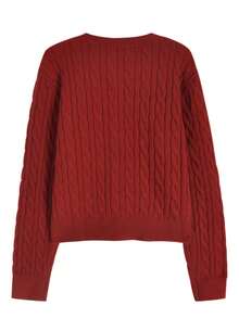 2025秋冬舒适修身长袖纽扣开衫