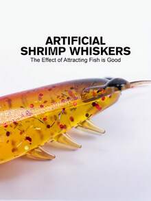 Goture 2pcs Submerged Iron Armored Shrimp Bionic Soft Shrimp Box Set Roady Soft Bait Freshwater Sea Fishing Bait