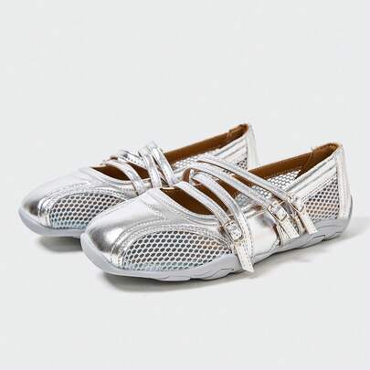 MASKERT 女士复古芭蕾风德式训练鞋休闲运动鞋玛丽珍鞋浅口休闲鞋舒适百搭