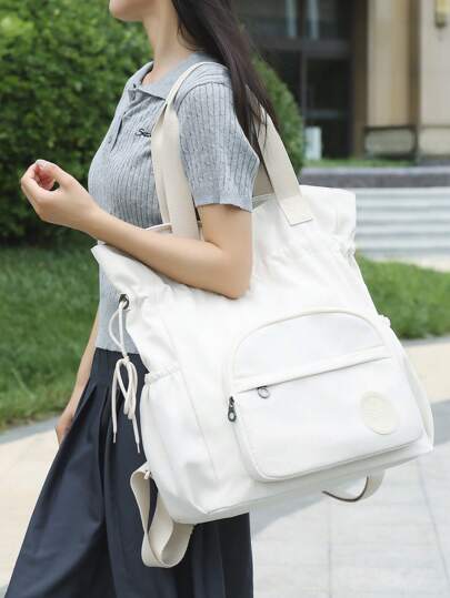 peach tree 桃树旅行背包，两用手提包和单肩包，笔记本电脑包，情侣包，防水隔层，大容量，多口袋，适合旅行、度假、健身、学校、商务、圣诞节、情人节礼物