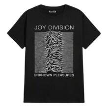 Plus Size T-Shirts Rock Music Band Joy Division Stylish Shirts - Immediate Shipping - màu đen - Xem 1