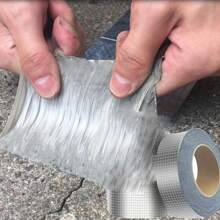 1 Rollo de cinta de butilo súper adhesiva y resistente al agua - Resistente al calor, sello a prueba de fugas para techos, tuberías y paredes - Cinta selladora de fugas impermeable duradera, resistente a la intemperie y a la corrosión para una protección duradera