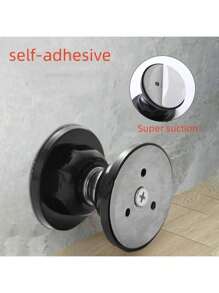 3 件装磁性门挡，适用于墙壁和地板安装的门挡，用于门底部的门挡，门挡保持门打开，无需钻孔门挡，带 3D 胶带 - 彩色 - 查看 6