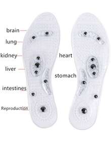 1 对穴位磁力按摩硅胶鞋垫 - 足部疲劳缓解按摩垫，男女通用尺码 35-48、学校、返校、旅行、旅行必需品、家居必需品、水疗、按摩工具、按摩、按摩器、水疗 - 彩色 - 查看 7