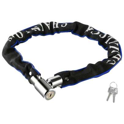 Universal Anti Theft Chain Lock For Bicycle Electric Bike Motorcycle Security City Commuter Chain Lock With Keys Portable Bike Motorcycle Anti Theft Device