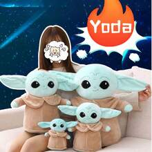 StarWars 1pc Small Interactive Game Figurine Dolls, Plush Doll, Polyester Stuffed Cartoon Toy, Collectible Figurine, Ideal For Halloween & Birthday Gift - Multicolor - View 2