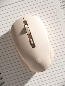 HP 无线鼠标可爱安静 2.4GHz 可靠连接 S1000 PLUS 便携式鼠标适用于电脑和笔记本电脑 USB 即插即用，是万圣节和圣诞节的最佳礼物 - 米色 - 查看 11