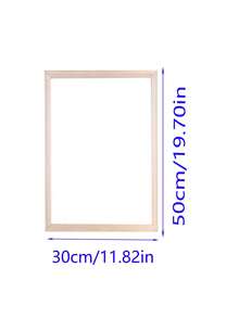 1 pièce de cadre photo en bois assemblé par mortaise et tenon de couleur bois naturel / Cadre photo en bois fait main DIY / Cadre photo en bois de tailles multiples / Cadre photo en bois de grande taille - Multicolore - Voir 15