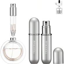 NEW CLASSIC Refillable Perfume Atomizer, Bottom Filling Fragrances Perfume Bottle, Mini Cologne Dispenser, Travel Sized(BLACK)