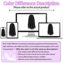 Marley Twist Braiding Hair 18 Inch Marley Twist Hair Long Cuban Twist Hair 1/3/8 Packs Ombre Blonde Afro Kinky Curly Twist Crochet Hair Synthetic Marley Hair Extensions - Black - View 8