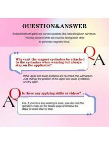 Magnetic Eyelash Set - Natural Lashes, No Glue Or Eyeliner Needed, Lightweight & Reusable, Optional Comes For Easy Application - Multicolor - View 3