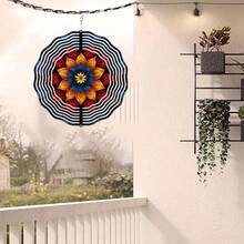 2D Wind Spinner Metal Garden Decor, Memorial Gift, Outdoor Porch Lawn Ornament, Spring Summer Decoration, No Electricity Or Battery Needed - Multicolor - View 8