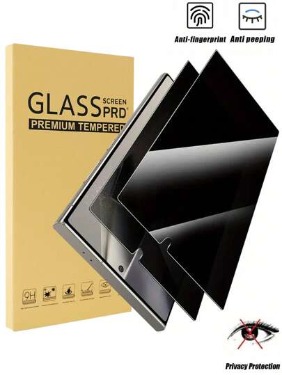 2pcs Anti-Spy Privacy Tempered Glass Compatible With Samsung Galaxy S25 Ultra/S24 Ultra/S23 Ultra/S22 Ultra/S21 - 25° Privacy Angle, Ultrasonic Fingerprint Compatible, Case-Friendly Screen Protection Essentials, Applicable To Daily Shield, Office, Home Privacy Screen Protector Phone Screen Protector Phone Accessories Waterproof Shockproof Anti-Fall Anti-Fall Scratch Resistant Anti-Fingerprint Full Cover
