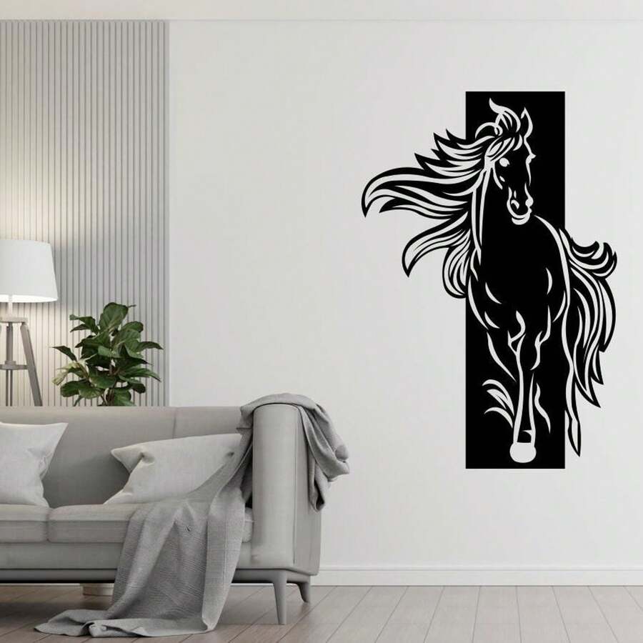 Horse Metal Wall Art, Horse Wall Art, Minimalist Metal Art, Metal Wall ...