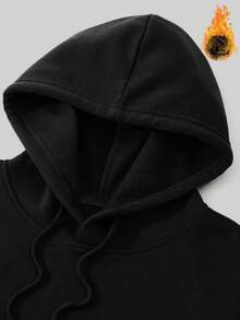 Hooded Sweatshirt Black Tokyo Drift Car Print For Streetwear - màu đen - Xem 2