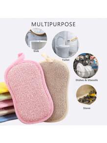 Random Color Kitchen Towel And Dishcloth Set, Including Dishcloth, Cleaning Cloth, Wiping Cloth, Suitable For Women's Gifts On Various Holidays Like Valentine's Day, Christmas, Mother's Day, Thanksgiving, New Year, Wedding, Marriage - Multicolor - View 9