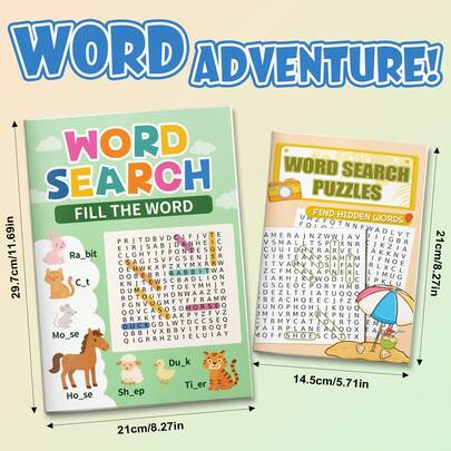 Find The Word Book Bundle – Search, Circle & Learn - Focus & Spelling Challenges