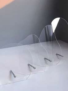 日式美甲展示板，甲片架，亚克力美甲样品展示架，花卉、圆形、云朵图案，适用于指甲油、凝胶指甲油色卡展示，美甲沙龙展示工具 - 彩色 - 查看 2