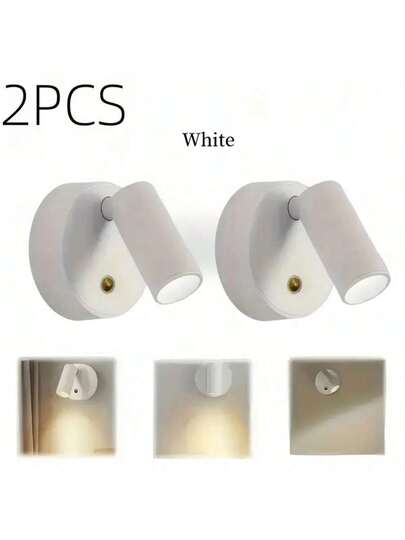 ABS Material LED Wand Lamp, USB Powered, 360° Rotatable Night Light, Touch Switch, Adjustable, Moderne St alone Or Magnetic Mounted Spotlight Indoor/Outdoor/Living Room/Dining Room/Bedroom/Bar view 2