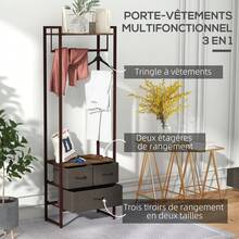 Coat Rack - Maroon - View 2