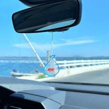 1 Dây đeo màu ngẫu nhiên hình cá vàng nhỏ dễ thương trang trí gương chiếu hậu ô tô - Nhiều màu - Xem 3