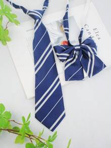 Um Conjunto de Gravatas e Gravatas Borboleta Fashionáveis e Personalizadas para Meninos e Meninas, Uniformes Escolares, Cosplay, Uso Casual Diário, Roupas de Festa, Gravatas, Gravatas Borboleta