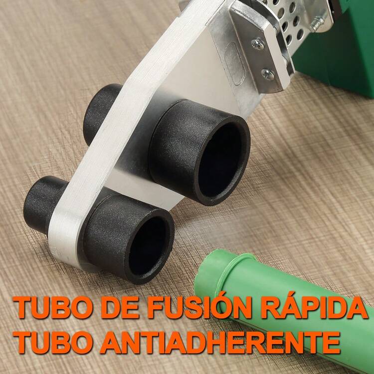 Termofusoras Stanew DJ-010 con 3 dados kit de termofusión completo herramienta profesional plomería eléctrica instalación de tubos termofusión incluye 3 dados de diferentes medidas resistente eficiente - Tipo de Enchufe A USA (110-127V) - Añade 4