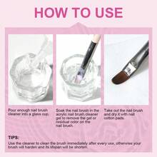 Limegirl 指甲刷清洁剂和护理剂 - 快速清洁和护理凝胶指甲刷、油漆刷、喷枪、美术工具和貂毛丙烯酸刷。 - 彩色 - 查看 4