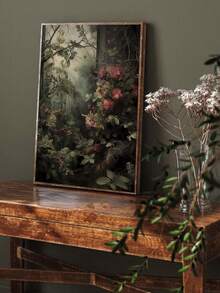 1 件秘密花园、深色田园风格、深色学院风艺术、复古花卉绘画、植物印花、女巫房间装饰、深绿色美学、玫瑰、田园美学、古董帆布印刷、花卉墙面艺术、异想天开的艺术、万圣节秋季墙面艺术、卧室装饰、客厅装饰、办公室装饰、餐厅墙面装饰 - 彩色 - 查看 2