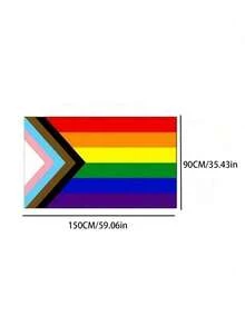 1pc, 3x5 Ft LGBTQ+ Rainbow Flag Gay Progress Pride Banner Flags, Love Is Love Banner, Gay Pride Bisexual Lesbian Pansexual Transgender Non Binary Asexual, Pride Room Decor, Pride Day Party Favor, Pride Day Outdoor Decoration - Multicolor - View 5