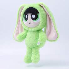 THE POWERPUFF GIRLS 28cm 兔子造型可愛絨毛填充玩偶娃娃 柔軟可愛 女孩聖誕生日節日禮物 房間裝飾 - 彩色 - 查看 6