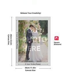 Custom Diamond Painting Kits For Adults Personalized Diamond Art From Photo Text Customized Diamond Painting For Home Decor Round Square Drill 12x16 Inch Diamond Painting Art Kits For Adults Accessories Pen Storage Club Dotz Arts Kit Dots Paintings Tools ,For Family ,Diy Kits - Multicolor - View 34